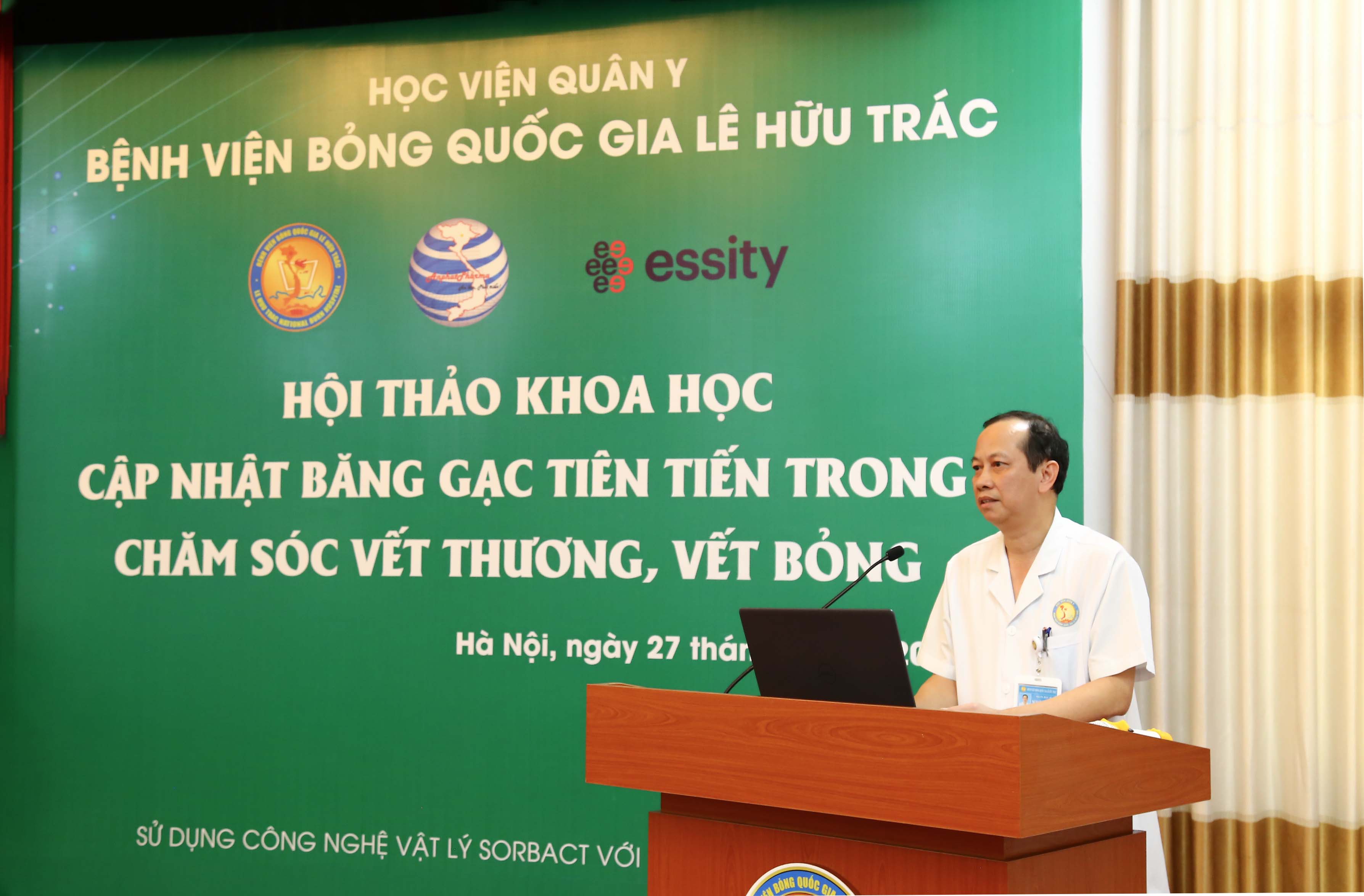 Bệnh viện Bỏng Quốc gia Lê Hữu Trác tổ chức hội thảo “Ứng dụng băng gạc tiên tiến trong chăm sóc vết thương, vết bỏng”