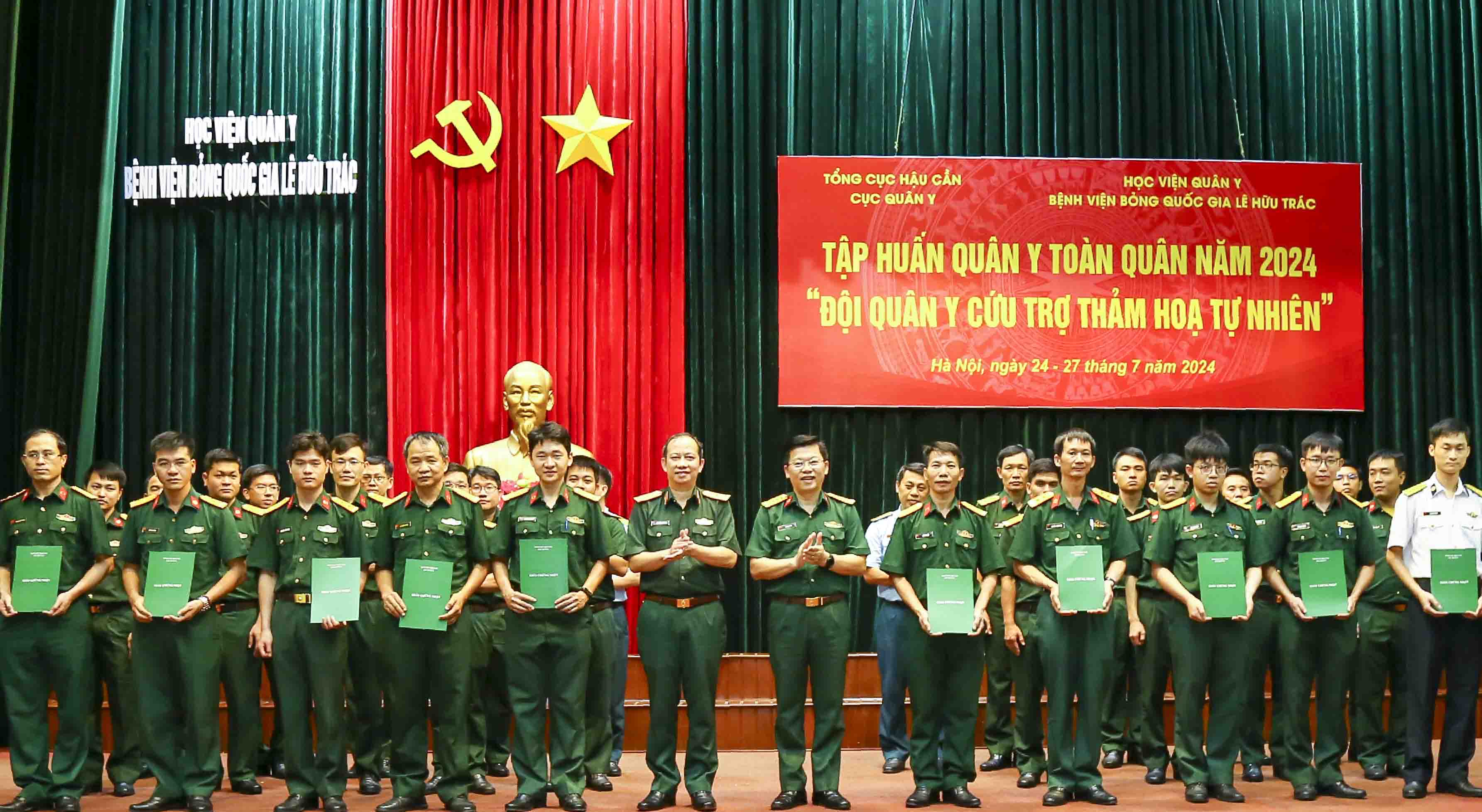 Bệnh viện Bỏng Quốc gia Lê Hữu Trác tổ chức diễn tập thực nghiệm Đội Quân y cứu trợ trong thảm họa tự nhiên