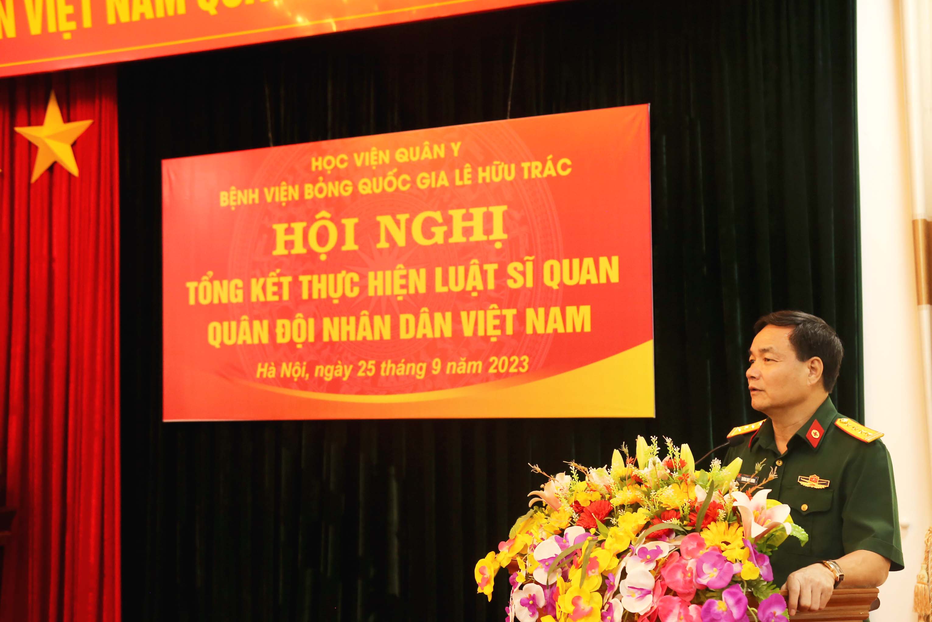 Bệnh viện Bỏng Quốc gia Lê Hữu Trác tổng kết thực hiện Luật Sĩ quan Quân đội nhân dân Việt Nam