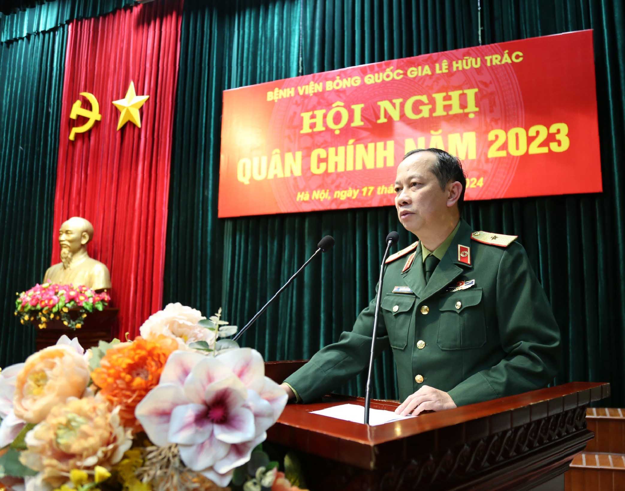 Bệnh viện Bỏng Quốc gia Lê Hữu Trác tổ chức Hội nghị Quân chính năm 2023 