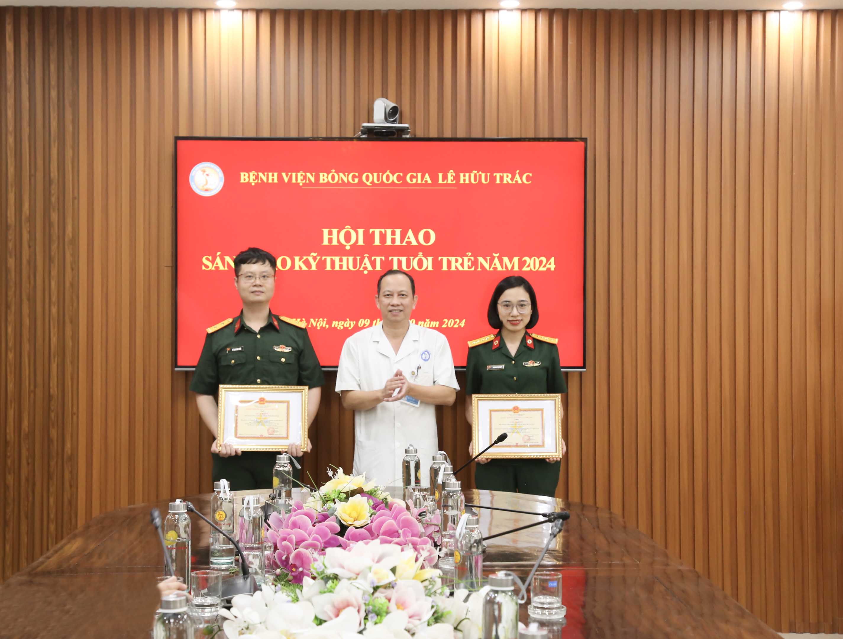 Bệnh viện Bỏng Quốc gia Lê Hữu Trác tổ chức Hội thao kỹ thuật sáng tạo tuổi trẻ năm 2024