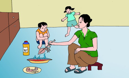 Lưu ý khi nướng cá khô, mực khô 