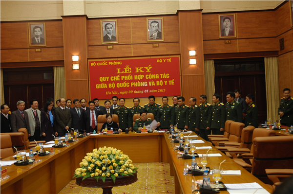 Lễ ký kết Quy chế phối hợp công tác Bộ Quốc phòng với Bộ Y tế