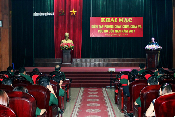 VIỆN BỎNG QUỐC GIA DIỄN TẬP PHÒNG CHÁY CHỮA CHÁY VÀ CỨU HỘ, CỨU NẠN NĂM 2017