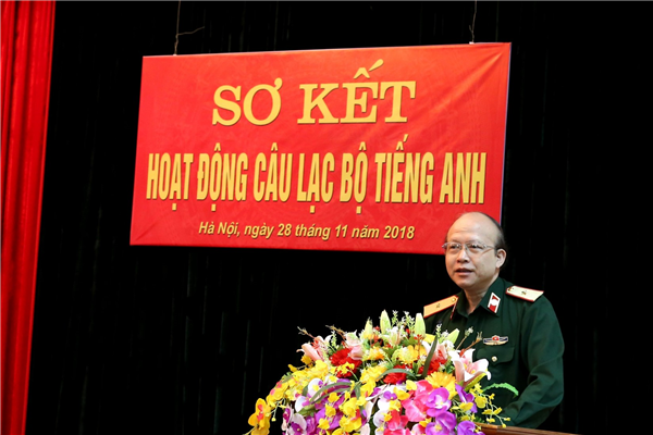 Sơ kết hoạt động Câu lạc bộ tiếng Anh Bệnh viện Bỏng Quốc gia năm 2018