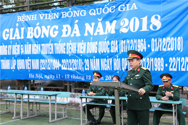 Bệnh viện Bỏng Quốc gia tổ chức giải bóng đá nam 2018