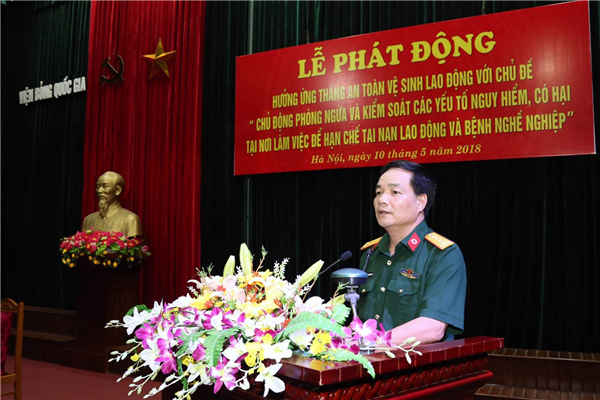 Công đoàn cơ sở Viện Bỏng tổ chức Lễ phát động hưởng ứng tháng An toàn vệ sinh lao động năm 2018