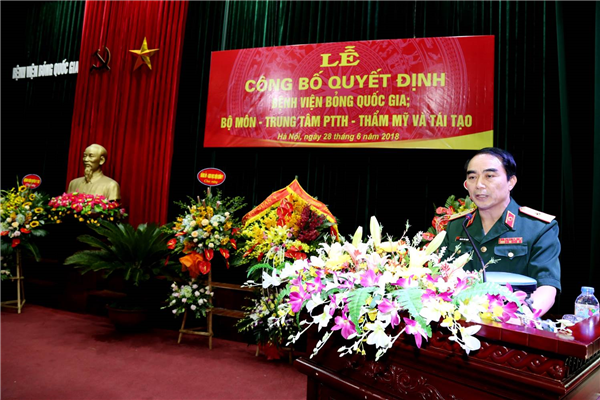 Lễ công bố Quyết định Bệnh viện Bỏng Quốc gia và Quyết định thành lập Bộ môn - Trung tâm Phẫu thuật tạo hình, thẩm mỹ và tái tạo