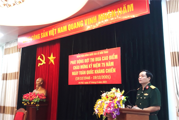 Bệnh viện Bỏng Quốc gia Lê Hữu Trác phát động thi đua cao điểm chào mừng ngày toàn quốc kháng chiến